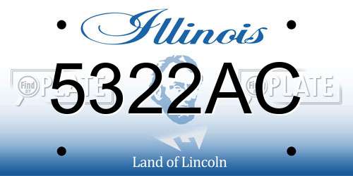 5322AC Illinois License Plate