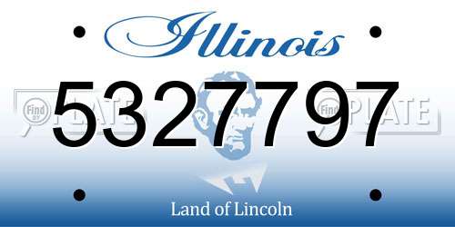 5327797 Illinois License Plate