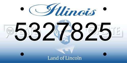 5327825 Illinois License Plate
