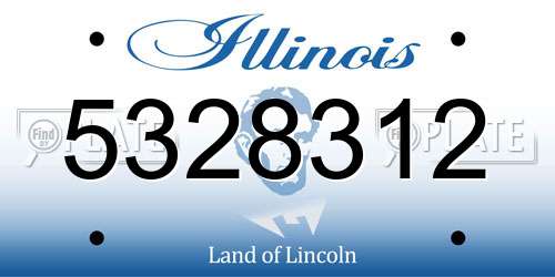 5328312 Illinois License Plate