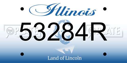 53284R Illinois License Plate