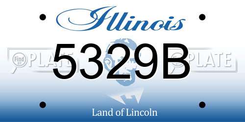 5329B Illinois License Plate