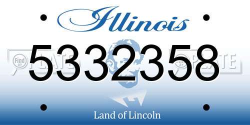 5332358 Illinois License Plate