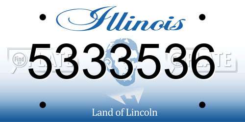 5333536 Illinois License Plate