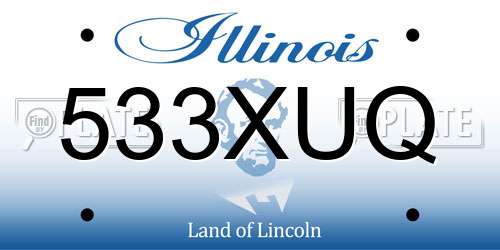 533XUQ Illinois License Plate