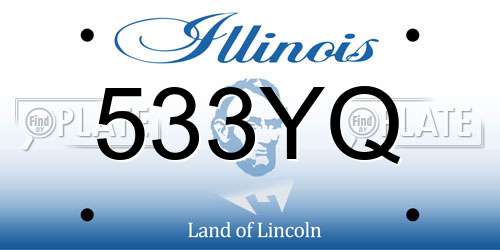 533YQ Illinois License Plate