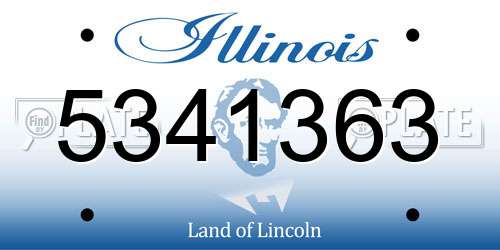 5341363 Illinois License Plate