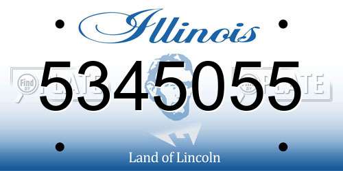 5345055 Illinois License Plate
