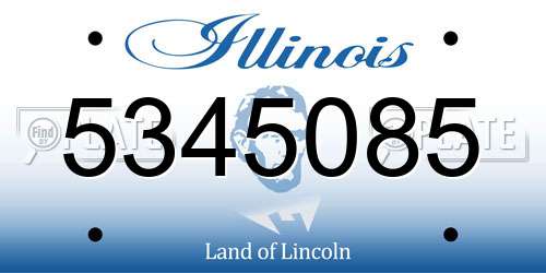 5345085 Illinois License Plate