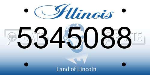 5345088 Illinois License Plate