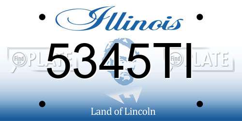 5345TI Illinois License Plate