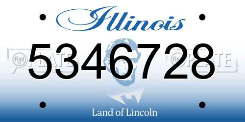 5346728 Illinois License Plate