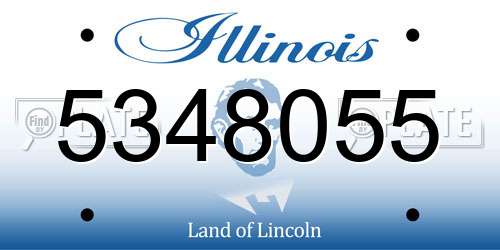 5348055 Illinois License Plate