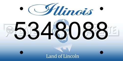 5348088 Illinois License Plate