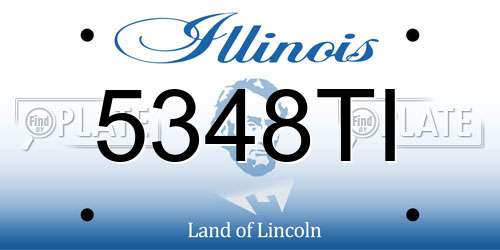 5348TI Illinois License Plate