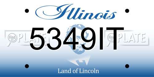 5349IT Illinois License Plate
