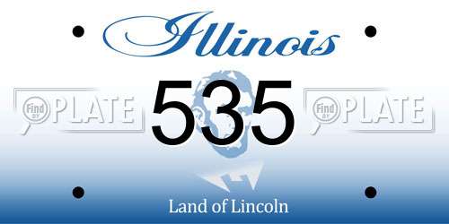 535 Illinois License Plate