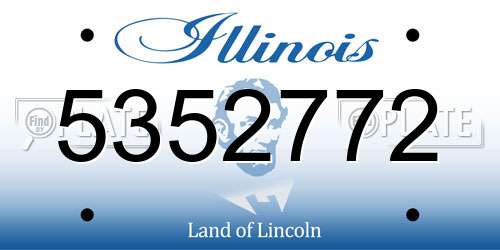 5352772 Illinois License Plate