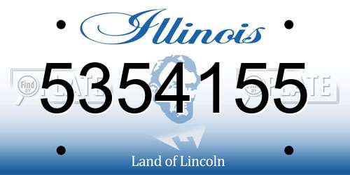 5354155 Illinois License Plate