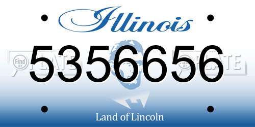 5356656 Illinois License Plate