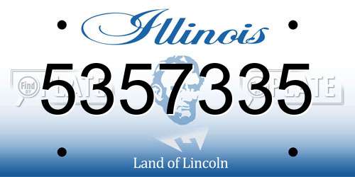 5357335 Illinois License Plate