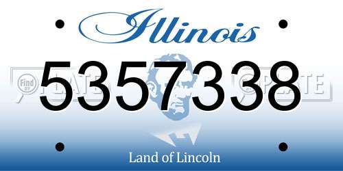 5357338 Illinois License Plate