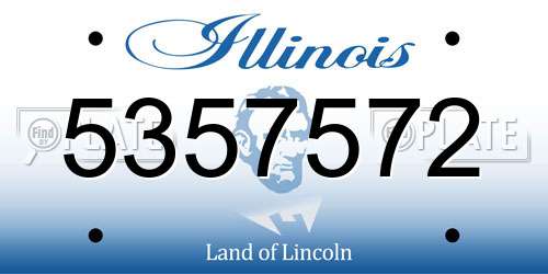 5357572 Illinois License Plate