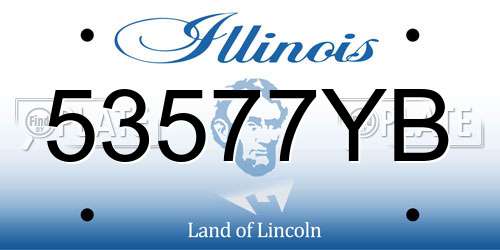 53577YB Illinois License Plate