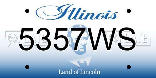 5357WS Illinois License Plate