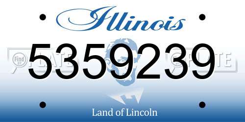5359239 Illinois License Plate