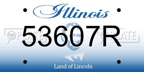 53607R Illinois License Plate