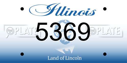 5369 Illinois License Plate