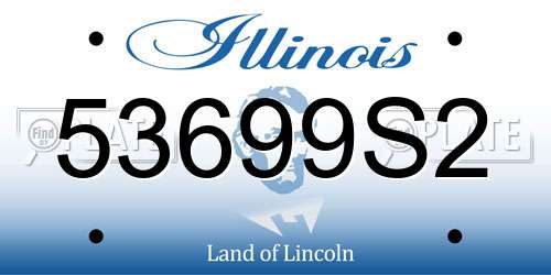 53699S2 Illinois License Plate