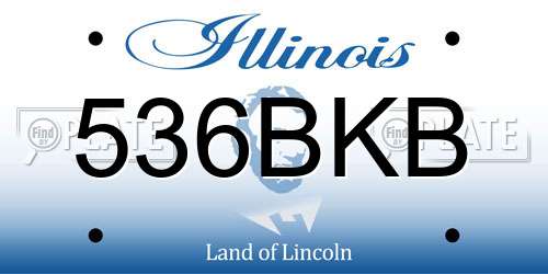 536BKB Illinois License Plate