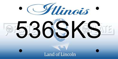 536SKS Illinois License Plate