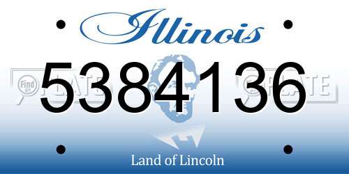5384136 Illinois License Plate
