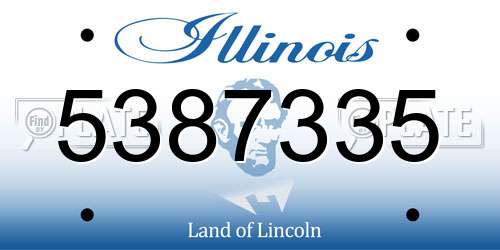 5387335 Illinois License Plate