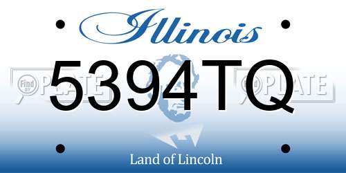 5394TQ Illinois License Plate