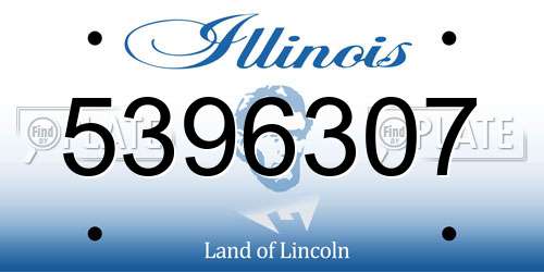 5396307 Illinois License Plate