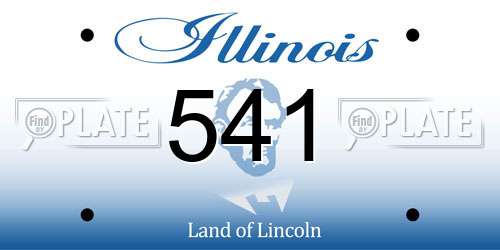 541 Illinois License Plate