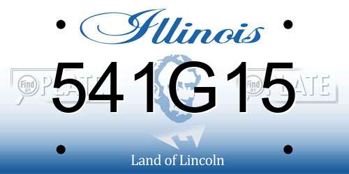 541G15 Illinois License Plate