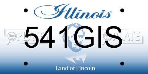 541GIS Illinois License Plate