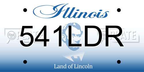 541LDR Illinois License Plate
