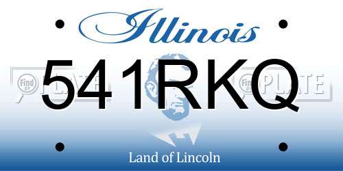 541RKQ Illinois License Plate