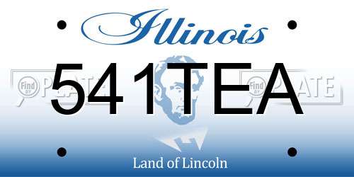 541TEA Illinois License Plate