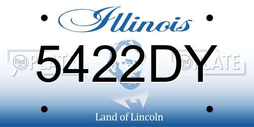 5422DY Illinois License Plate