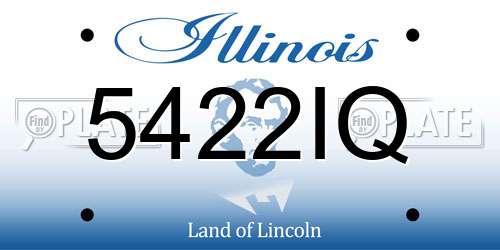 5422IQ Illinois License Plate