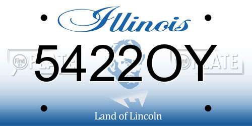 5422OY Illinois License Plate