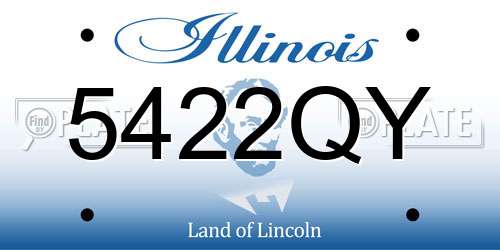 5422QY Illinois License Plate