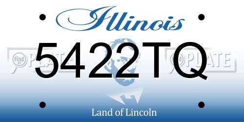 5422TQ Illinois License Plate